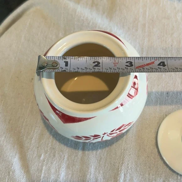 Cherry Pattern French Sugar Jar - Picture 4 of 7